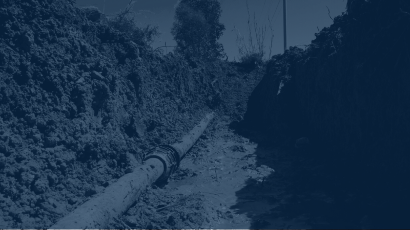 Plumbing Drain blue background