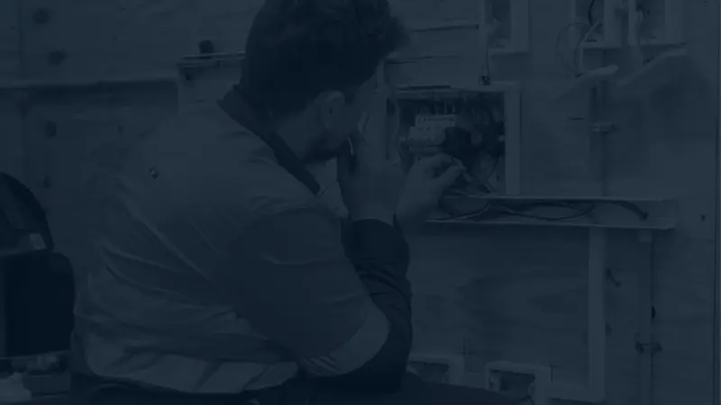 Electrical Apprentices blue background